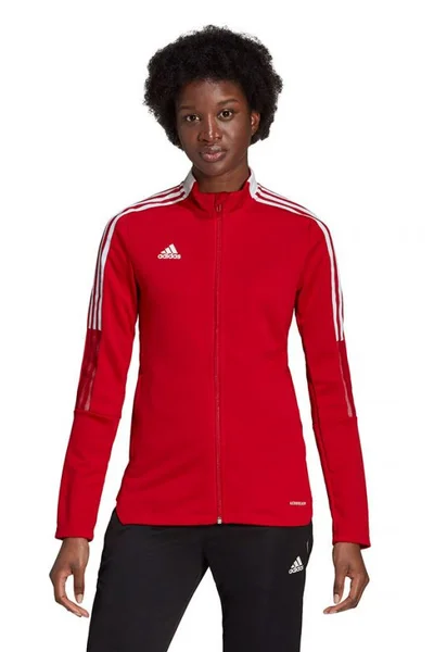 Dámská červená mikina Adidas Tiro 21 Track W GM7305