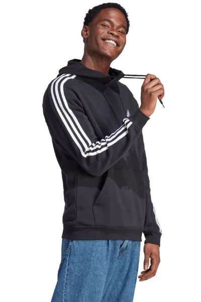 Adidas pánská mikina Essentials Fleece 3-Stripes Hoodie