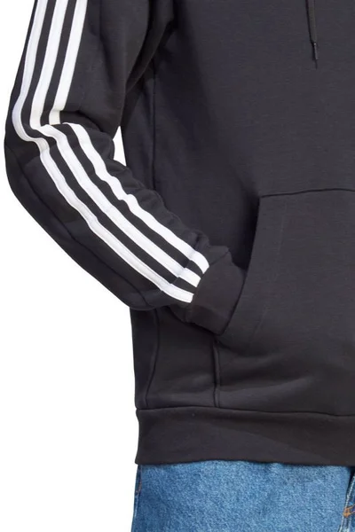 Adidas pánská mikina Essentials Fleece 3-Stripes Hoodie