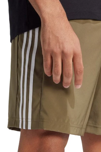 Adidas Aeroready pánské šortky Chelsea 3-Stripes khaki