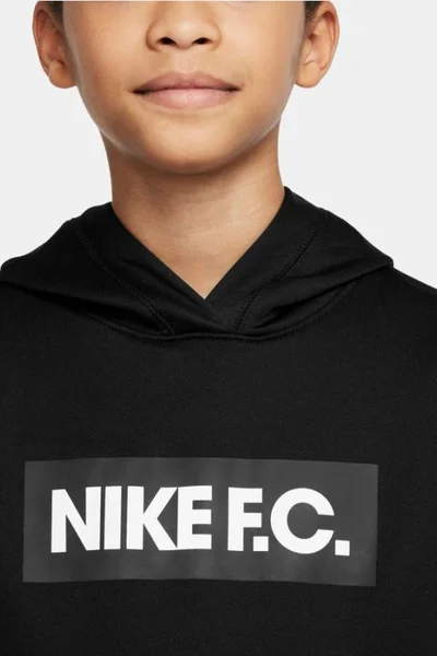 Dětská mikina Nike s kapsou a žebrovanými lemy