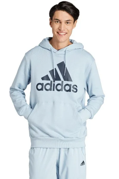 Adidas pánská mikina Essentials Terry Logo Hoodie modrá