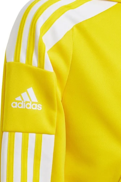 Žlutá dětská mikina s kapucí Adidas Squadra 21 Hoody Youth