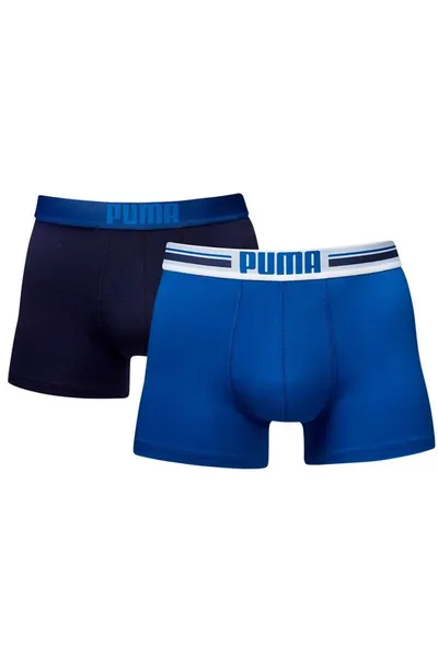 Tmavě modré pánské boxerky Puma Placed Logo Boxerky 2P M 906519 01