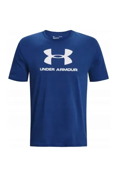 Modré pánské tričko Under Armour Sportstyle Logo SS