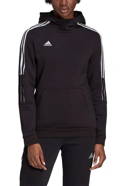 Černá dámská mikina Adidas Tiro 21 Sweat Hoody W GM7329