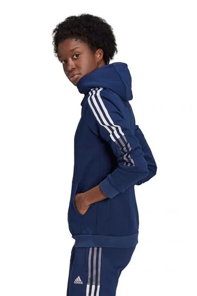 Modrá dámská mikina Adidas Tiro 21 Sweat Hoody W GK9678