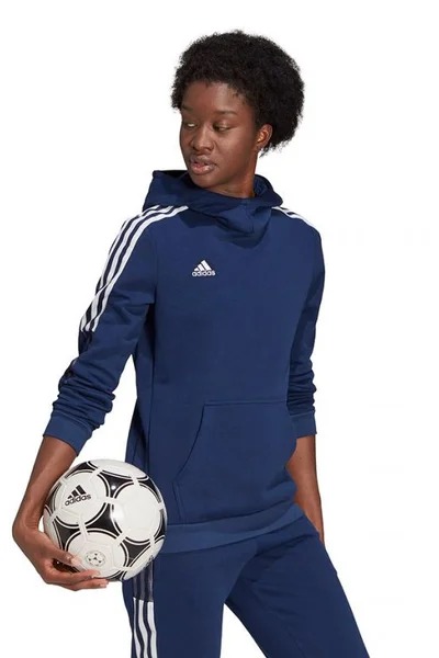 Modrá dámská mikina Adidas Tiro 21 Sweat Hoody W GK9678