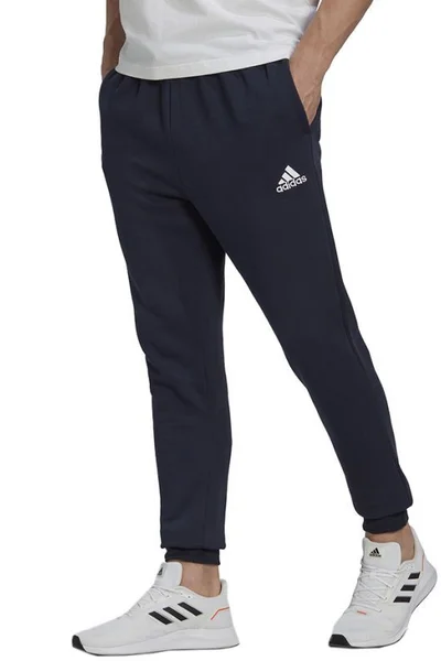 ADIDAS Pánské sportovní kalhoty Essentials Fleece navy blue