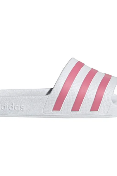 Dámské žabky Adidas Adilette Aqua - bílo-růžové