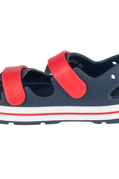 Růžové dětské sandály Crocs Crocband Cruiser s pásky