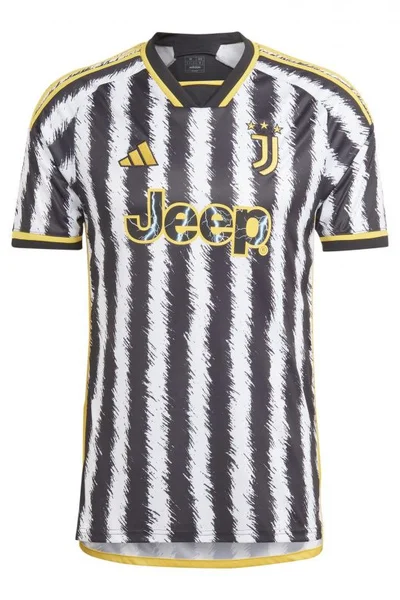 Adidas Juventus Fotbalové Tričko Černé/Bílé
