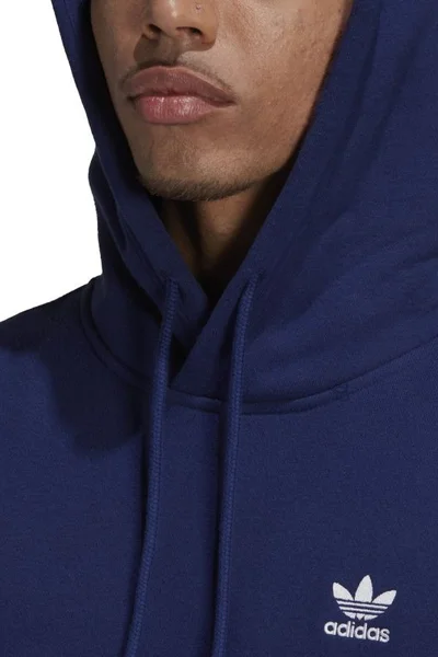 Pánská tmavě modrá mikina s kapucí Adidas Essential M H34653