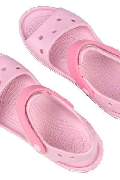 Dětské růžové Crocs sandály - Snadná péče a pohodlí