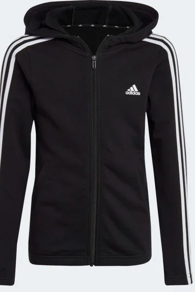 ADIDAS Dětská Zipová Mikina s Kapsami