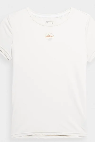Dámské tričko s krátkým rukávem od značky 4F s kulatým výstřihem