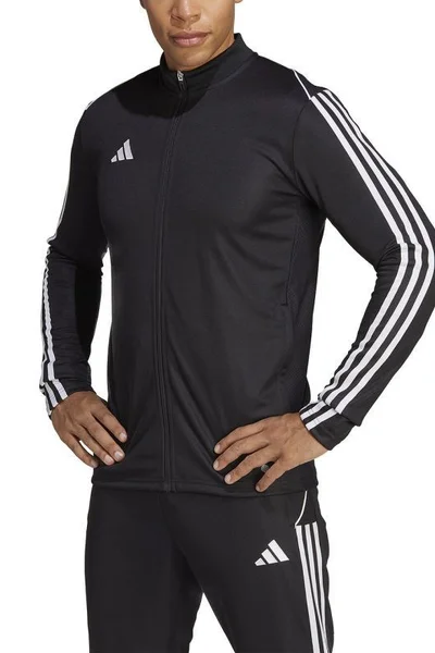 Černobílá pánská tréninková mikina Adidas