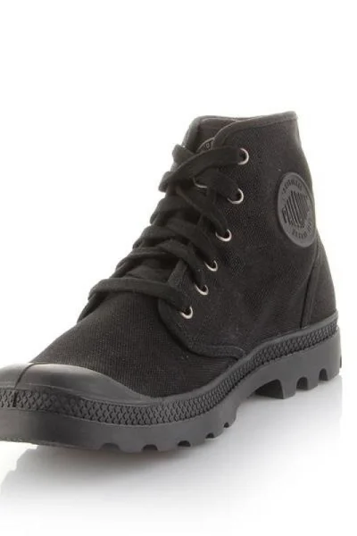 Černé pánské šněrovací boty Palladium Pampa Hi M 02352-060