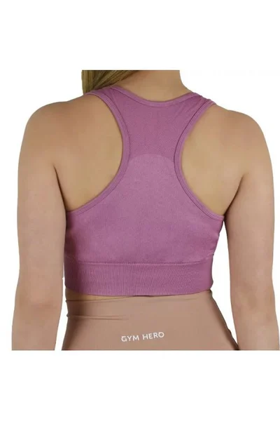 Tělová podprsenka GymHero Miami Cute Bra BASIC-MAUVE