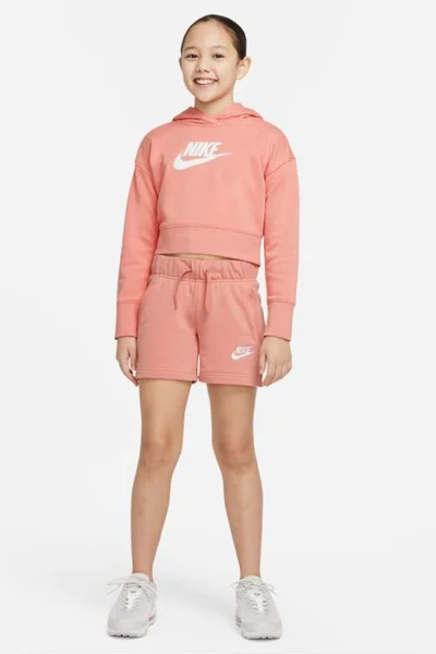 Růžová dívčí mikina Nike Sportswear Club Jr DC7210 824