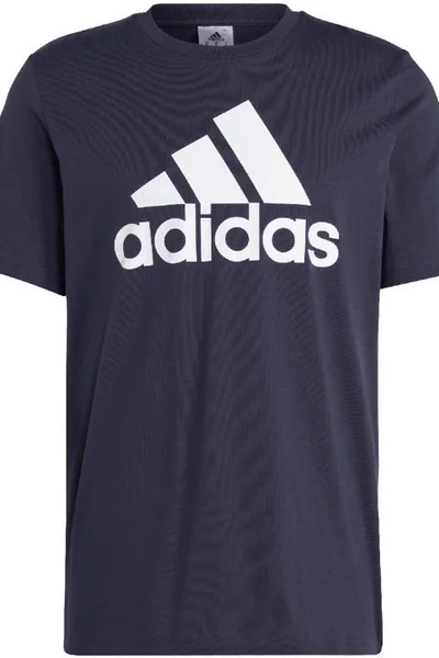 Adidas pánské bavlněné tričko Essentials 3-Stripes navy