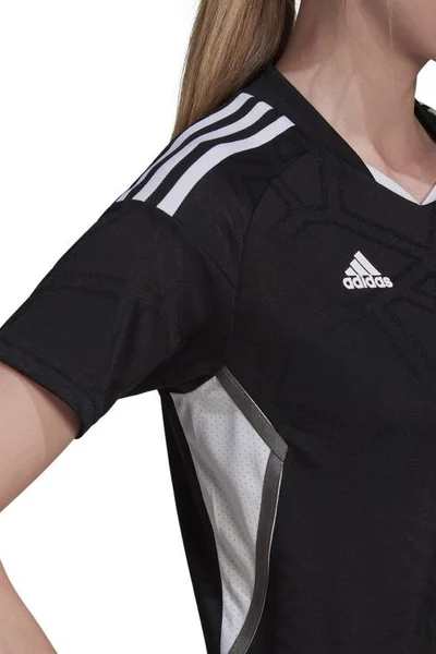 Adidas Dámské Černobílé Tričko Pro Výkon S Krátkým Rukávem