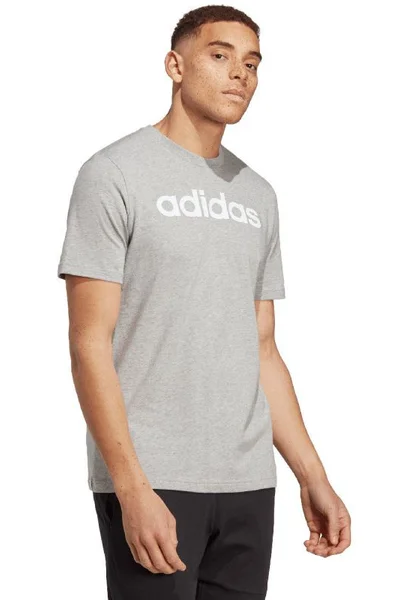 Adidas Pánské Triko Single Jersey Logo Tee Šedé