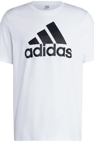 Adidas pánské bílé tričko s velkým logem Essentials