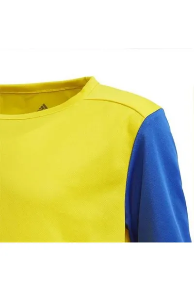 Žlutomodré dětské fotbalové tričko Adidas Estro 19 Jersey JR FT6681