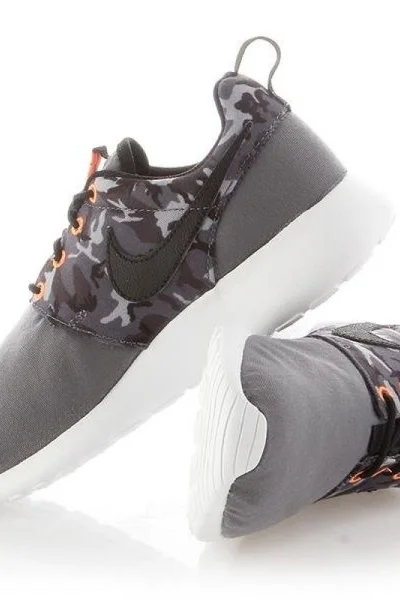 Šedé dětské tenisky Nike Roshe One Print Jr 677782-004