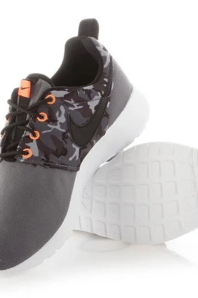 Šedé dětské tenisky Nike Roshe One Print Jr 677782-004