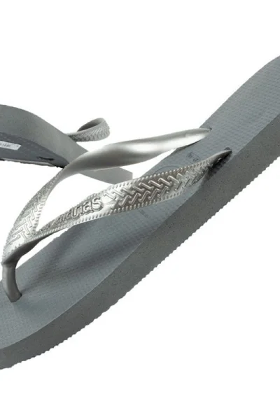 Letní dámské módní žabky Havaianas Steelgrey