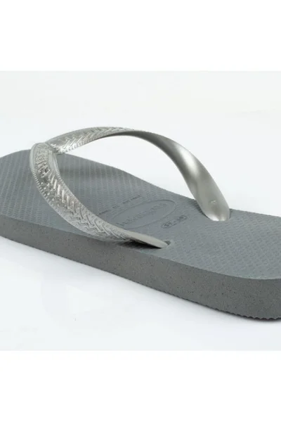 Letní dámské módní žabky Havaianas Steelgrey