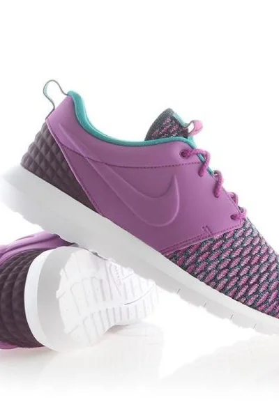 Fialovo-zelené pánské boty Nike Roshe Nm Flyknit Prm M 746825-500