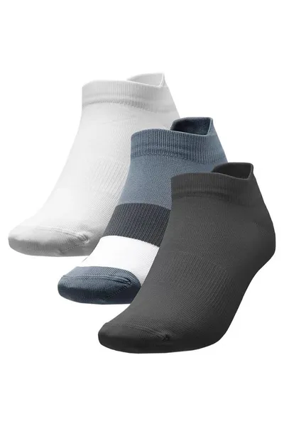 Šedé, modré, bílé dámské ponožky 4F W H4L22 SOD002 22S+32S+10
