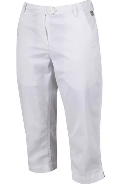 Dámské bílé 3/4 kalhoty Regatta Maleena Capri II 900