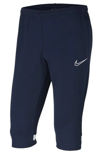 Tmavě modré juniorské tréninkové kalhoty Nike Dry Academy 21 3/4 Jr CW6127 451