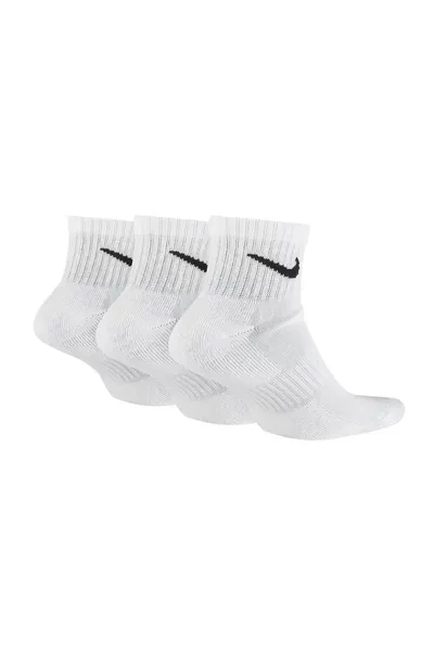Bílé sportovní ponožky Nike Everyday Cushion Ankle Socks 3Pak M SX7667-100