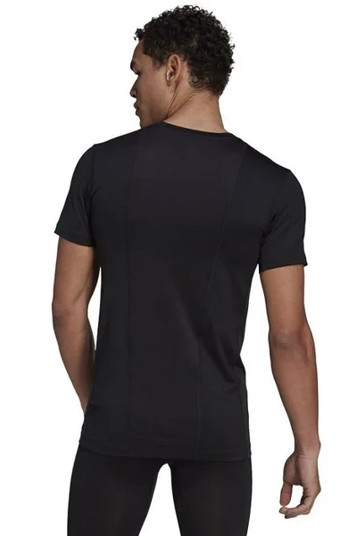 Černé pánské kompresní tričko Adidas Techfit Compression T-shirt Base Short Sleeve M GU490