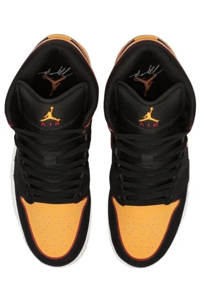 Jordan Air Jordan 1 MID SE M černé oranžové boty NIKE