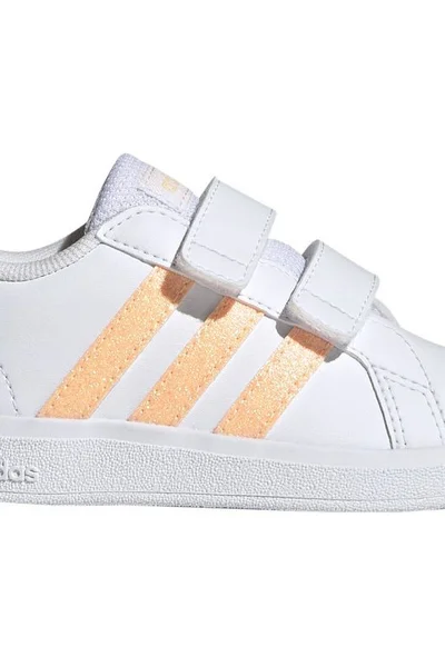 ADIDAS Grand Court CF Jr dětské tenisky na suchý zip