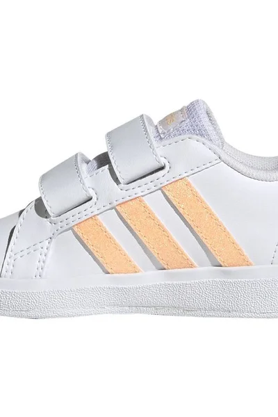 ADIDAS Grand Court CF Jr dětské tenisky na suchý zip