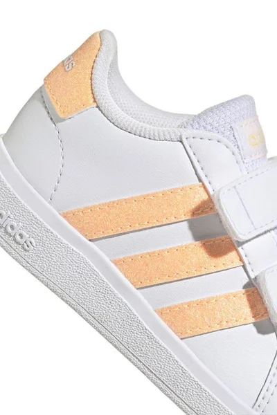 ADIDAS Grand Court CF Jr dětské tenisky na suchý zip