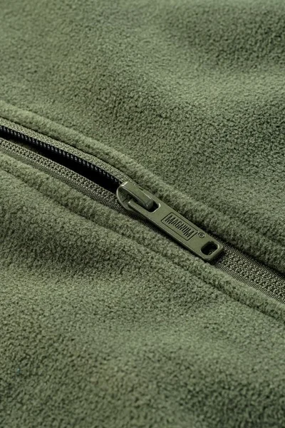 Mikina Magnum Essential Fleece - pánská - zelená - zapínání na zip