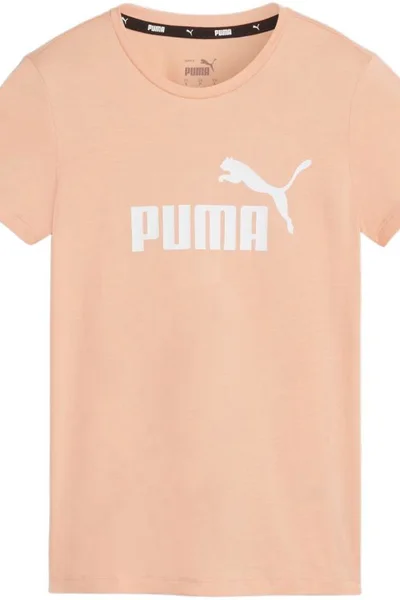 Puma Dámské Tričko ESS Logo - Oranžové S Dlouhým Rukávem