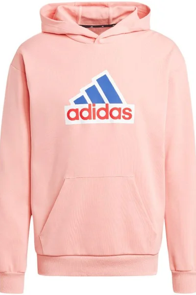 ADIDAS Pánská růžová mikina FI BOS s kapucí