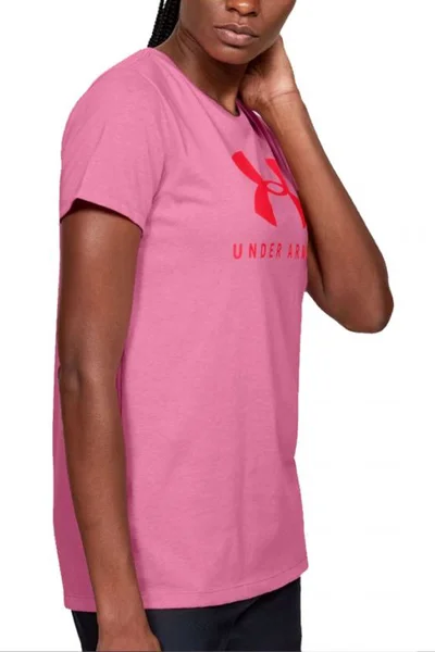 Dámské růžové tričko Under Armour Graphic Sportstyle Classic Crew W 1346844-691