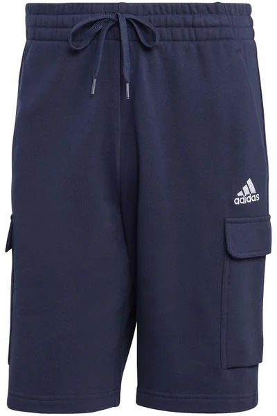 Adidas Essentials francouzské froté šortky M tmavě modré