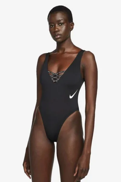 Dámské černé plavky Nike Sneakerkini
