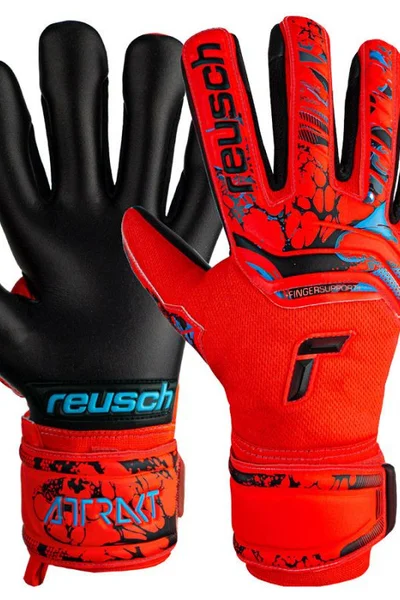 Reusch Grip Evolution M červeno-černé brankářské rukavice